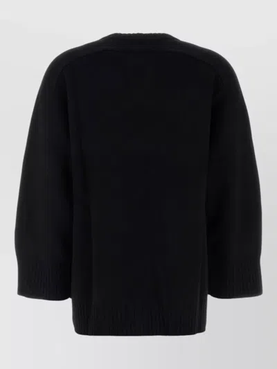Loulou Studio Loulou Black Wool Blend Oversize Safi Sweater In Black