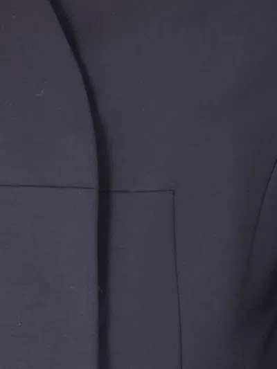 Entire Studios Vessel Tailored Jacket Structured Shoulders In Blue