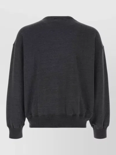 Bape Over Dye Busy Works Relaxed Fit Crewneck Sweatshir In Gray