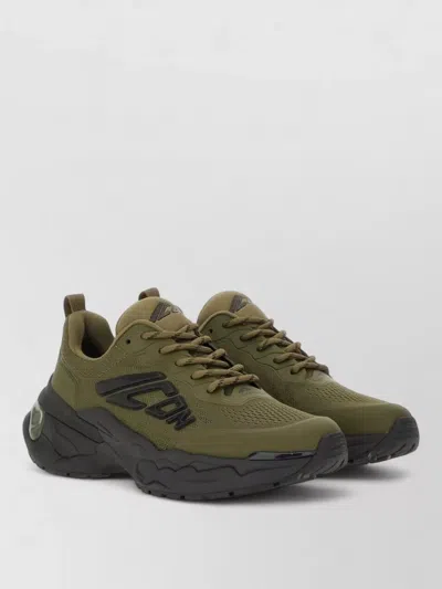 Dsquared2 Faster Sneaker Mesh Chunky Sole Pull Tab In Green