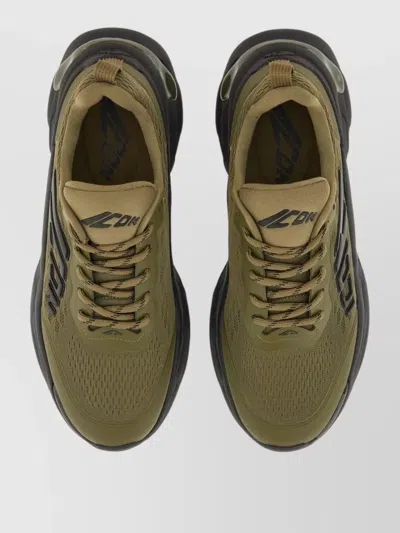 Dsquared2 Faster Sneaker Mesh Chunky Sole Pull Tab In Green
