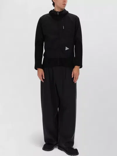 And Wander Alpha Direct Hooded Jacket Elastic Cuffs In Black