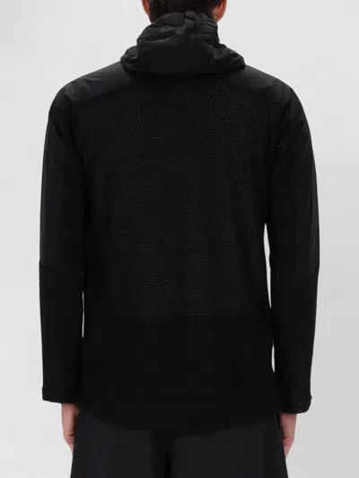 And Wander Alpha Direct Hooded Jacket Elastic Cuffs In Black