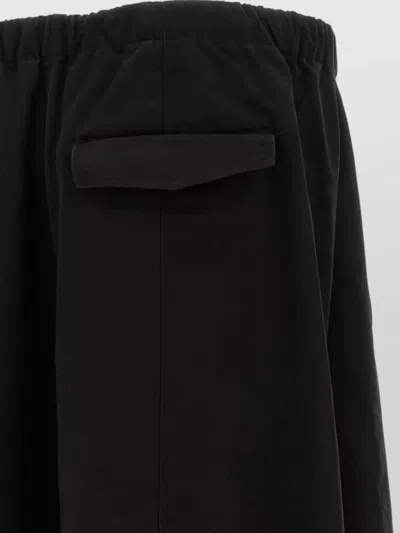 Entire Studios Loft Shorts Structured Back And Side Pockets In Black