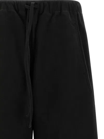 Entire Studios Loft Shorts Structured Back And Side Pockets In Black
