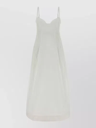 Co Poplin Midi Dress Spaghetti Strap Design In Multi