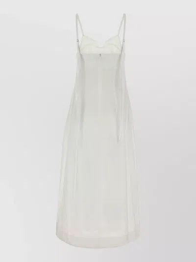 Co Poplin Midi Dress Spaghetti Strap Design In Multi