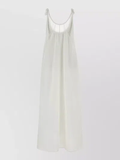 Anine Bing Flora Gathered Lyocell And Linen-blend Maxi Dress In Multi