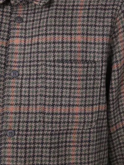 Les Deux Kody Houndstooth Checked Overshirt Jacket In Multi