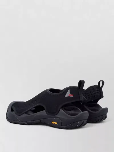 Roa Arpy Mesh Microfiber Functional Utility Sandals In Black