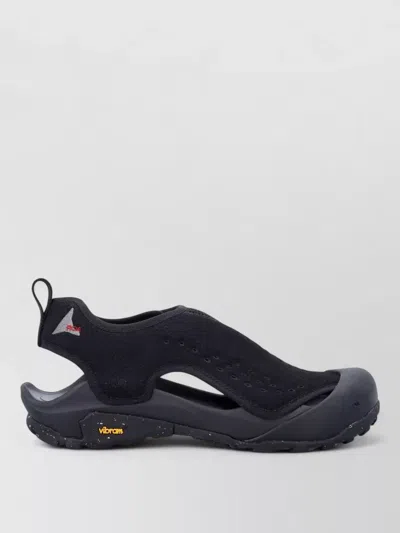 Roa Arpy Mesh Microfiber Functional Utility Sandals In Black