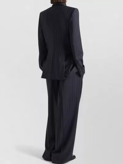 Givenchy Double Breasted Jacket Pinstripe Front Pockets In Blue