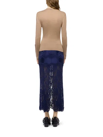 Rabanne Button-cuff Long-sleeve T-shirt In Multi