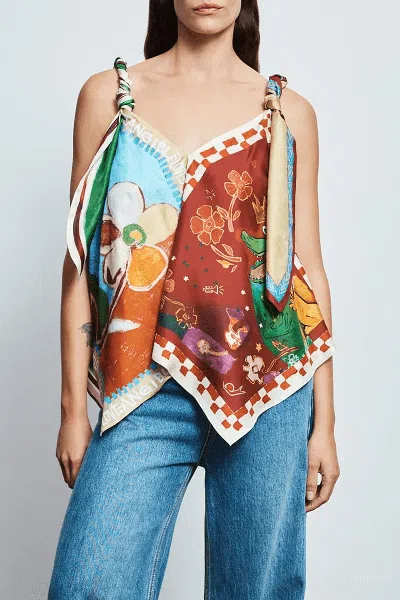 Alemais Mlak Silk Top In Multi