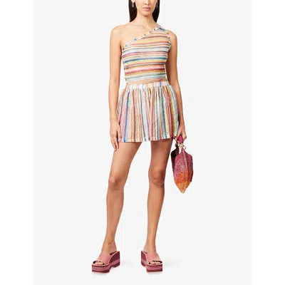 Missoni Womens Multi Elasticated Zig-zag Meshshorts In Multi