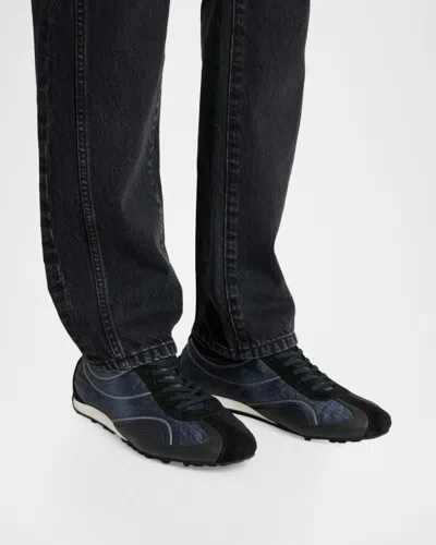 Balmain Racing Low Trainers In Black