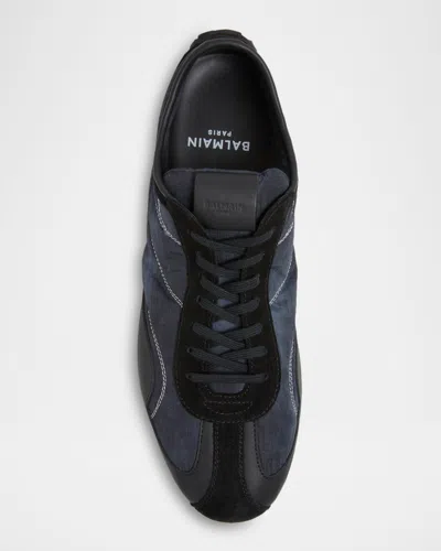 Balmain Racing Low Trainers In Black