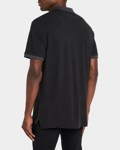 Robert Graham Devil Short Sleeve Polo In Black