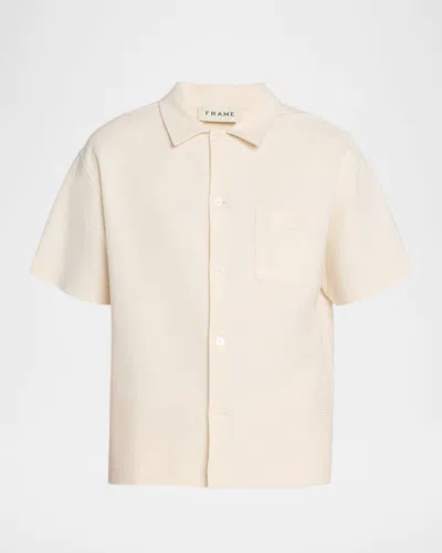 Frame Patch-pocket Shirt In White