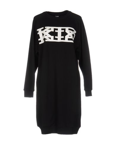 Ktz Logo Print Sweatshirt Dress In Black | ModeSens