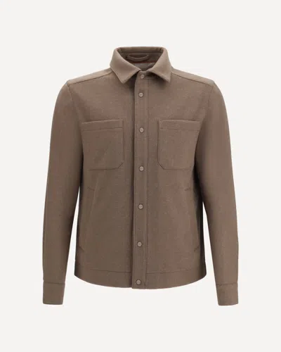 Herno Chest-pockets Press-stud Jacket In Neutral