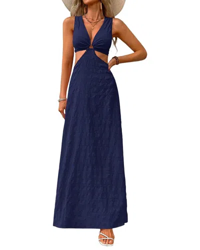 Gvibi Maxi Dress In Blue