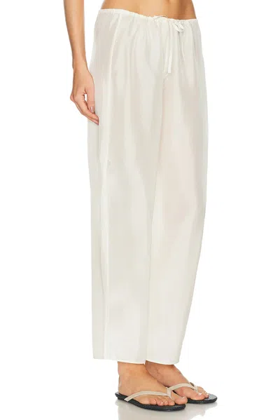 Eaves Fleur Pant In White