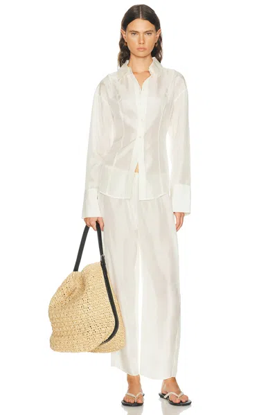 Eaves Fleur Pant In White