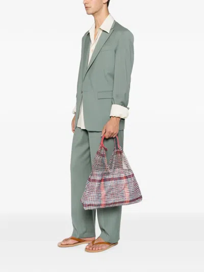 Epice Elziver Check-pattern Mesh Shoulder Bag In Multi