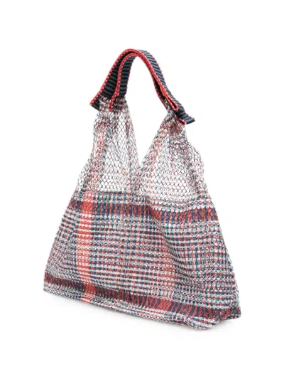 Epice Elziver Check-pattern Mesh Shoulder Bag In Multi