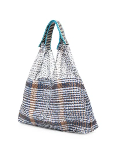 Epice Elziver Check-pattern Mesh Shoulder Bag In Multi