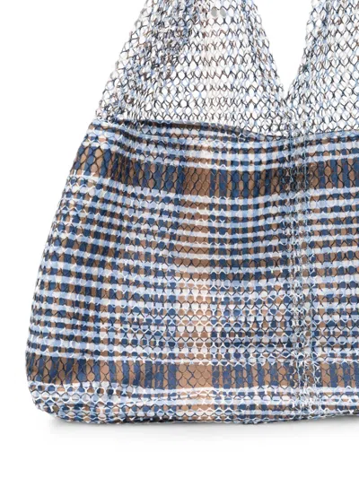 Epice Elziver Check-pattern Mesh Shoulder Bag In Multi