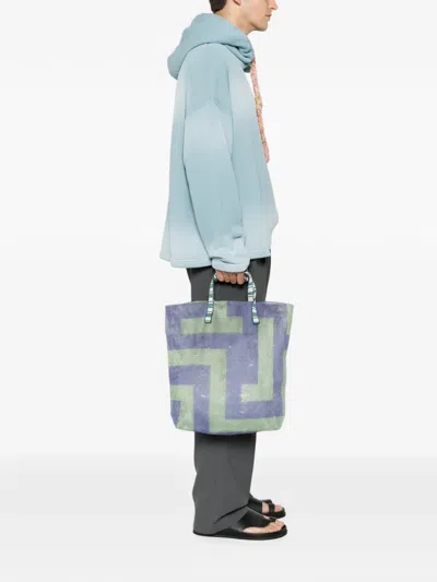 Epice Geometric-print Mesh Shoulder Bag In Multi