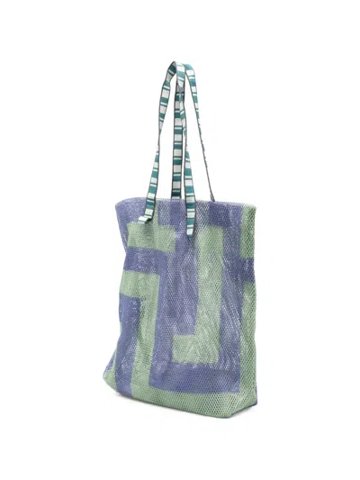 Epice Geometric-print Mesh Shoulder Bag In Multi