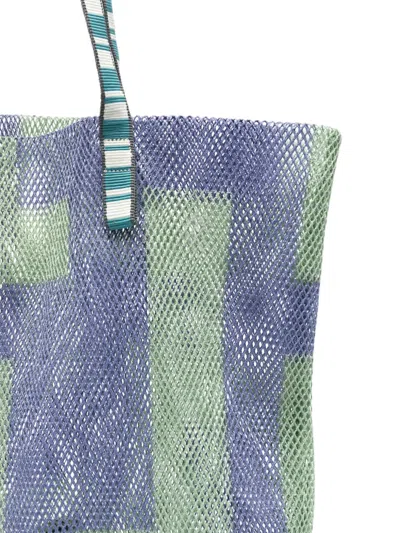 Epice Geometric-print Mesh Shoulder Bag In Multi