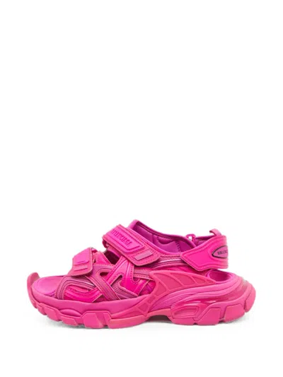Pre-owned Balenciaga Track Ankle-strap Sandals In Pink
