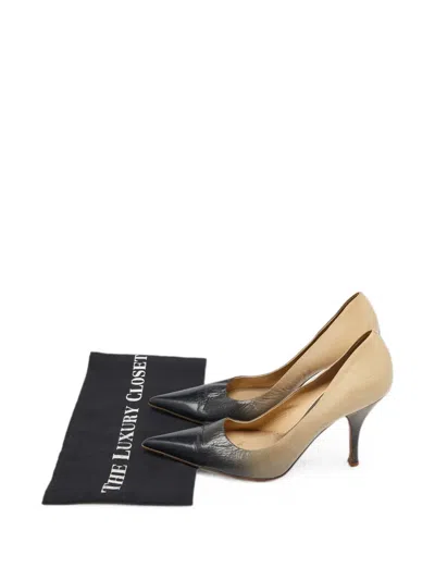 Pre-owned Prada Pointed-toe Pumps In Neutral