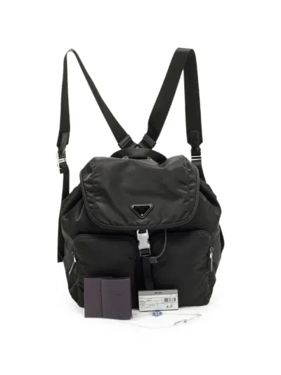 Pre-owned Prada Explore Nylon Backpack In Black