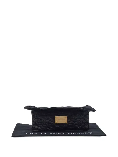 Pre-owned Louis Vuitton Monogram Devi Pochette Bag In Black