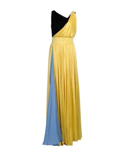 Shop Fausto Puglisi Long Dresses In Yellow