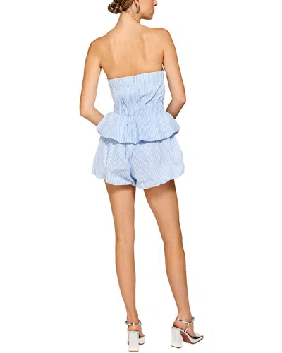 Line & Dot Darra Romper In Blue