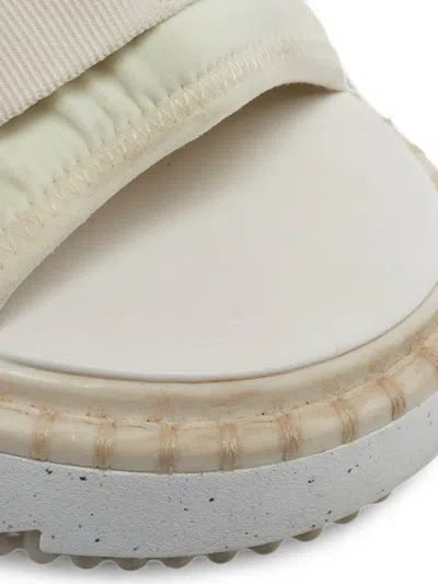 Pre-owned Chloé Lilli Platform Sandals In Neutral