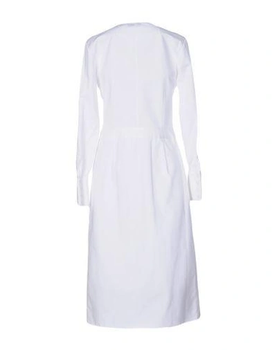 Shop Protagonist Knee-length Dress In White