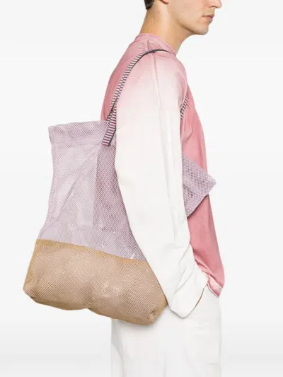Epice Two-tone Mesh Shoulder Bag In Multi