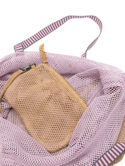 Epice Two-tone Mesh Shoulder Bag In Multi