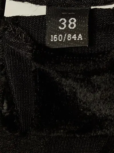 Pre-owned Versace Patterned Bodysuit In Black