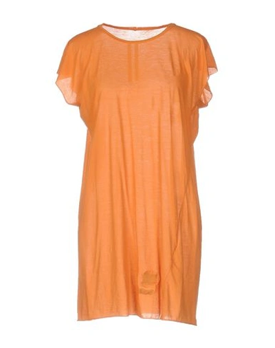 Shop Rick Owens Drkshdw T-shirt In Orange