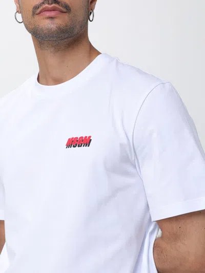 Msgm T-shirt Men In White