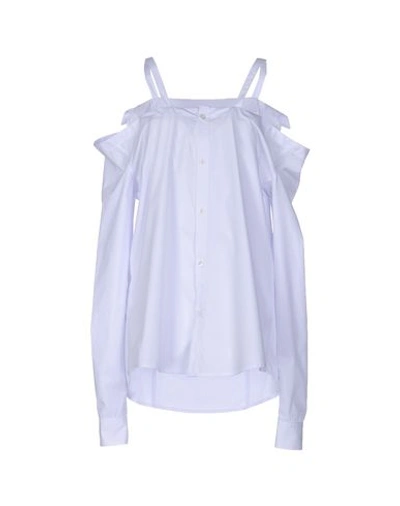 Hood By Air Solid Color Shirts & Blouses In White