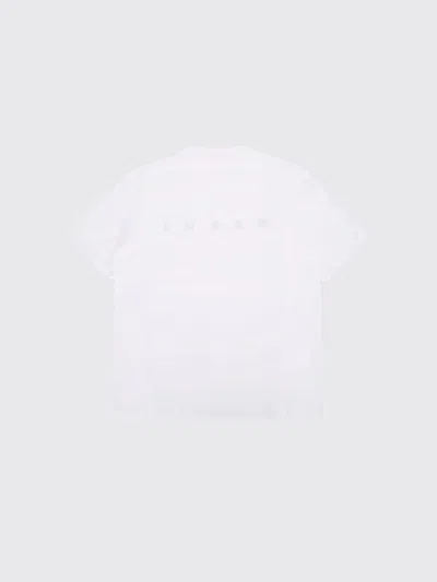 Marni Kids Logo-printed Crewneck T-shirt In White